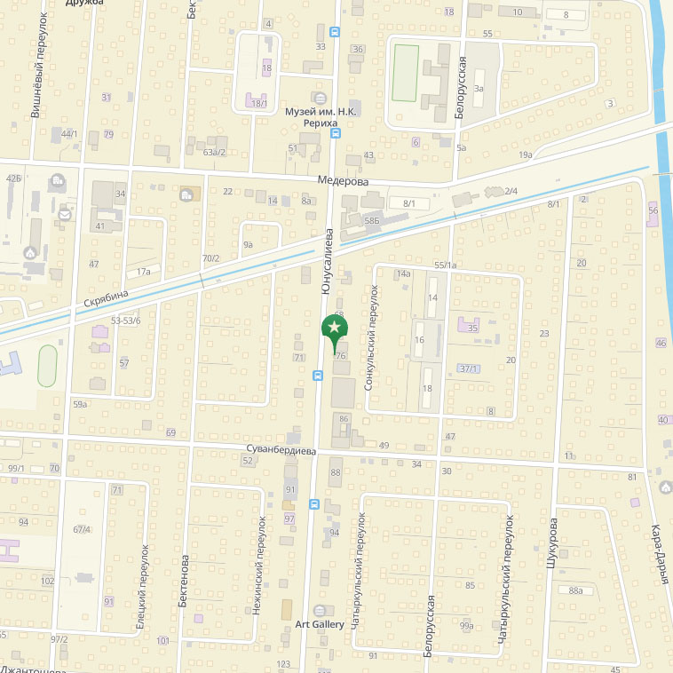 Map of bakery location